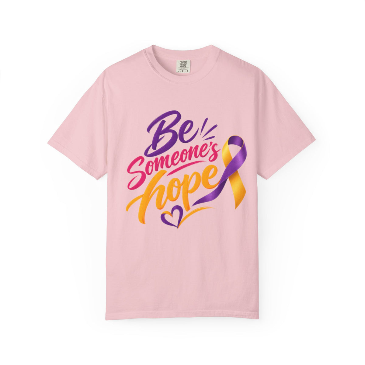 Be Someone's Hope T-Shirt — Purple & Gold Awareness Ribbon Tee