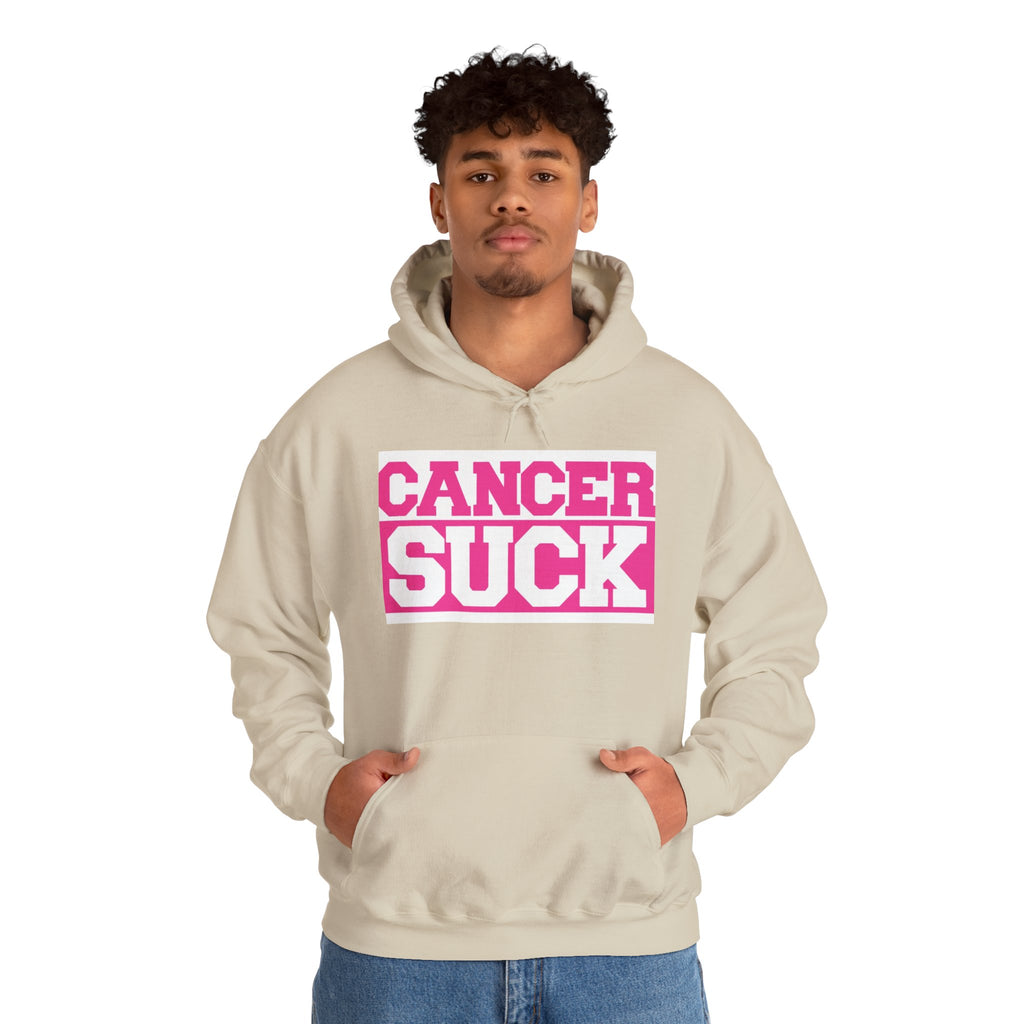 Cancer Suck Hoodie — Bold Pink Breast Cancer Awareness Sweatshirt