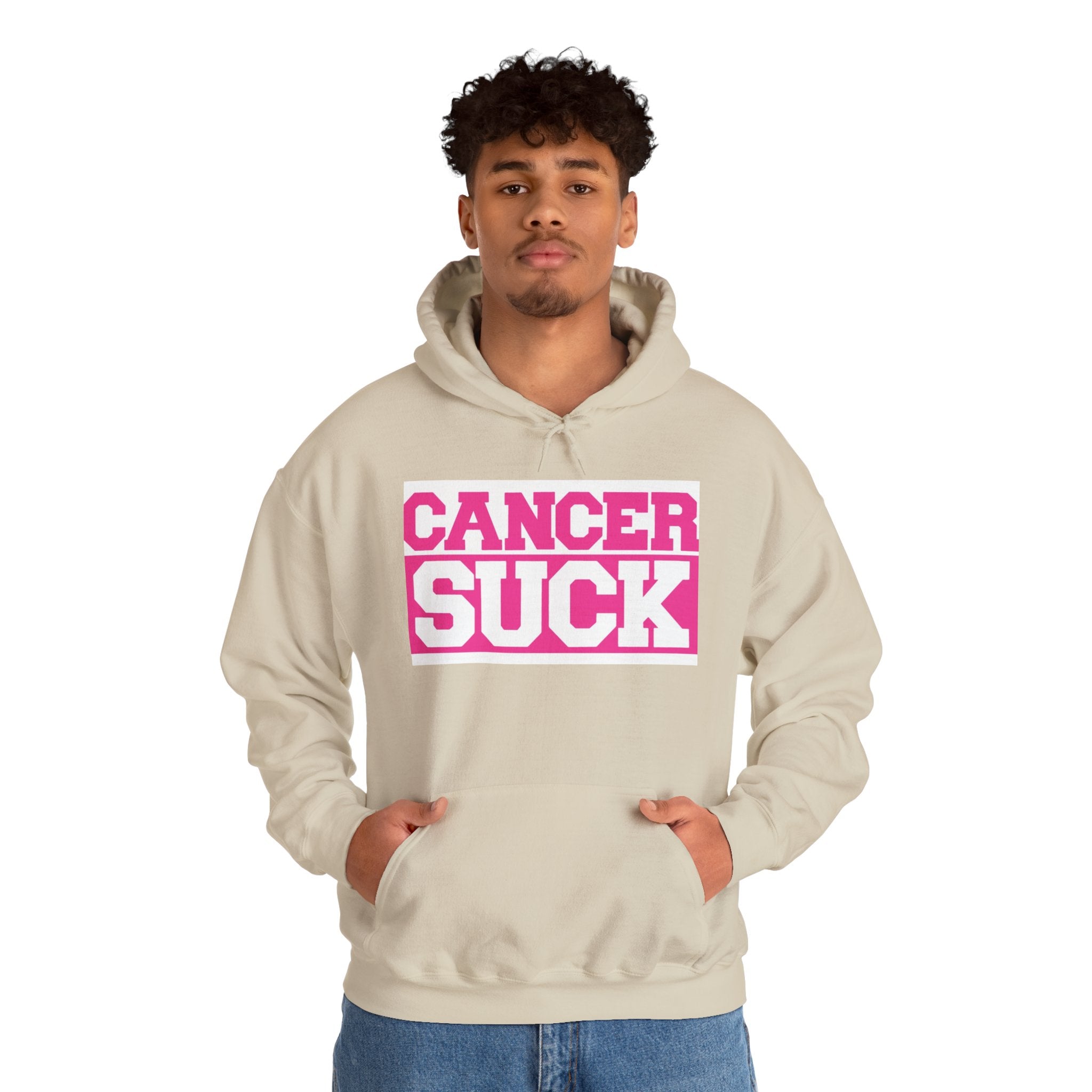 Cancer Suck Hoodie — Bold Pink Breast Cancer Awareness Sweatshirt