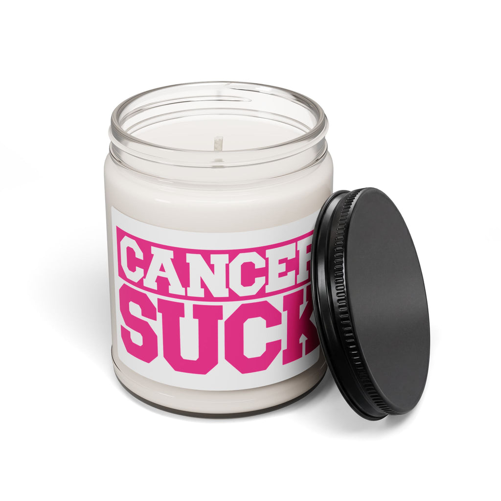 Cancer Suck Soy Candle — 9 oz Scented Support Candle
