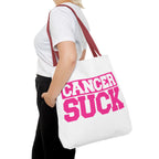 Cancer Suck Pink Awareness Tote Bag