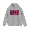 Cancer Suck Hoodie — Pink Awareness Statement Pullover