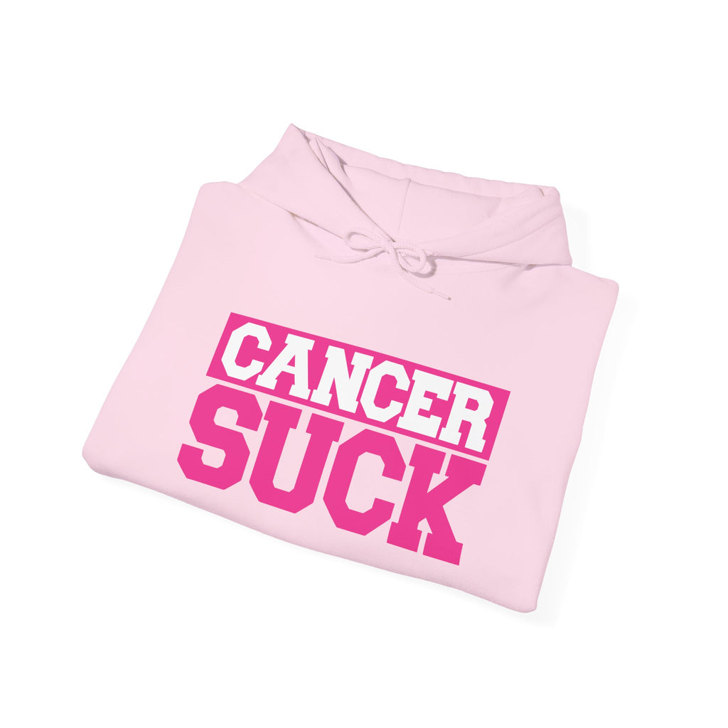 Cancer Suck Hoodie — Bold Pink Cancer Awareness Pullover