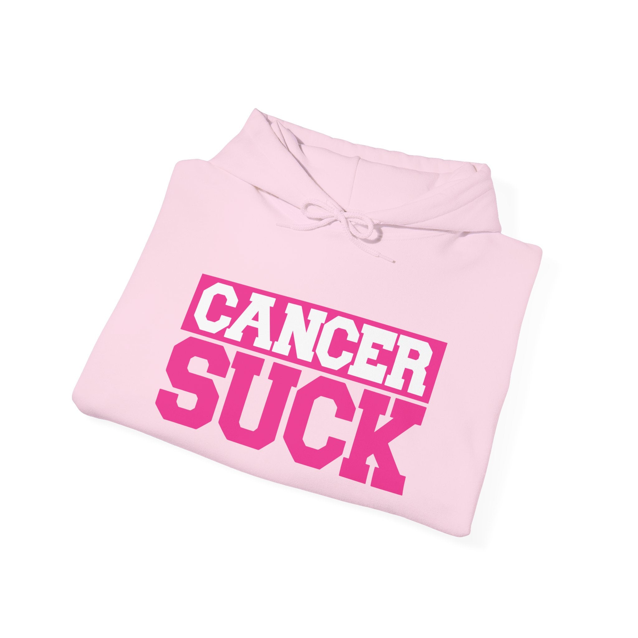 Cancer Suck Hoodie — Bold Pink Cancer Awareness Pullover
