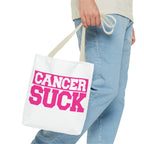 Cancer Suck Pink Awareness Tote Bag