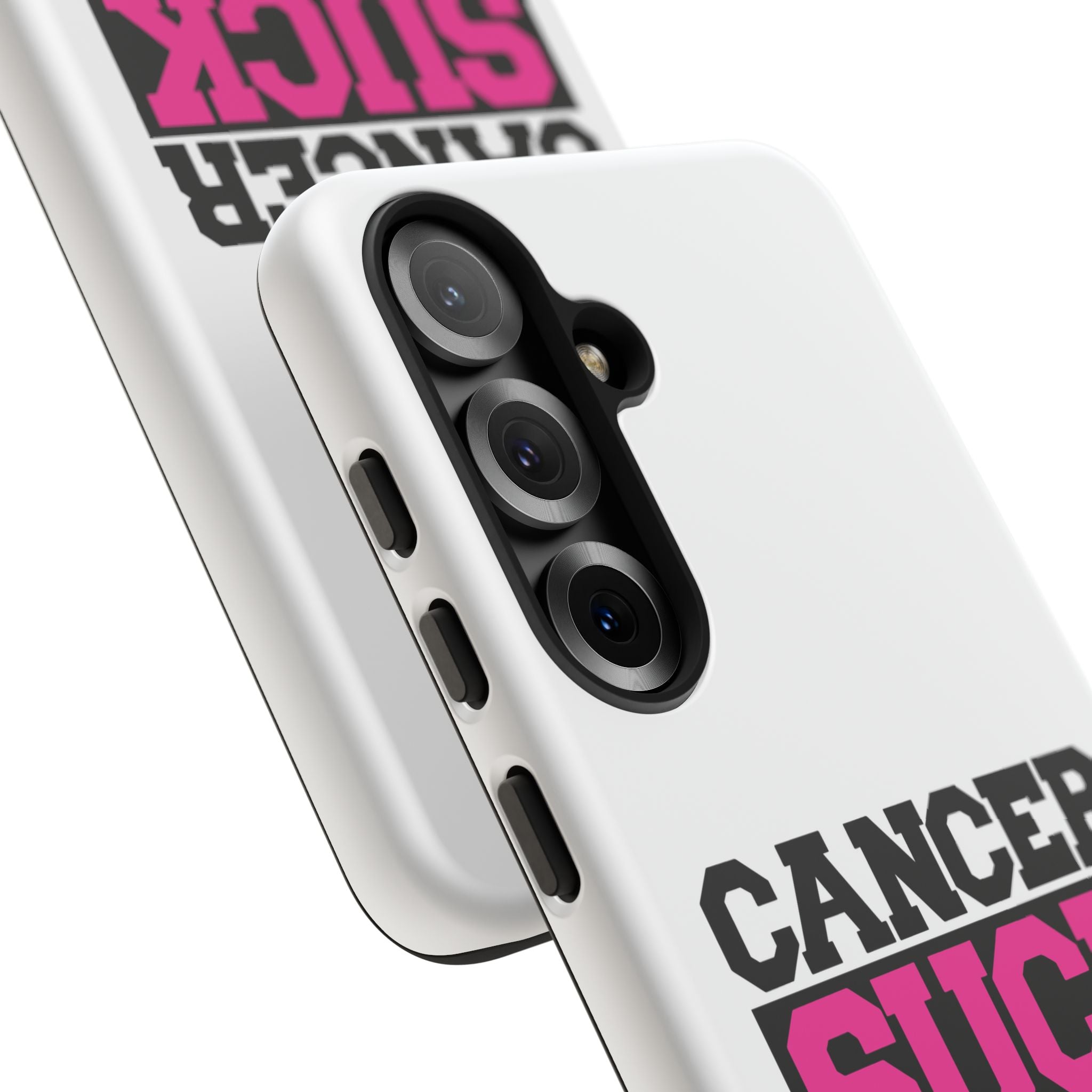 Phone Case — "Cancer Suck" Pink Awareness Tough Case