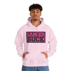 Cancer Suck Hoodie — Pink Awareness Statement Pullover