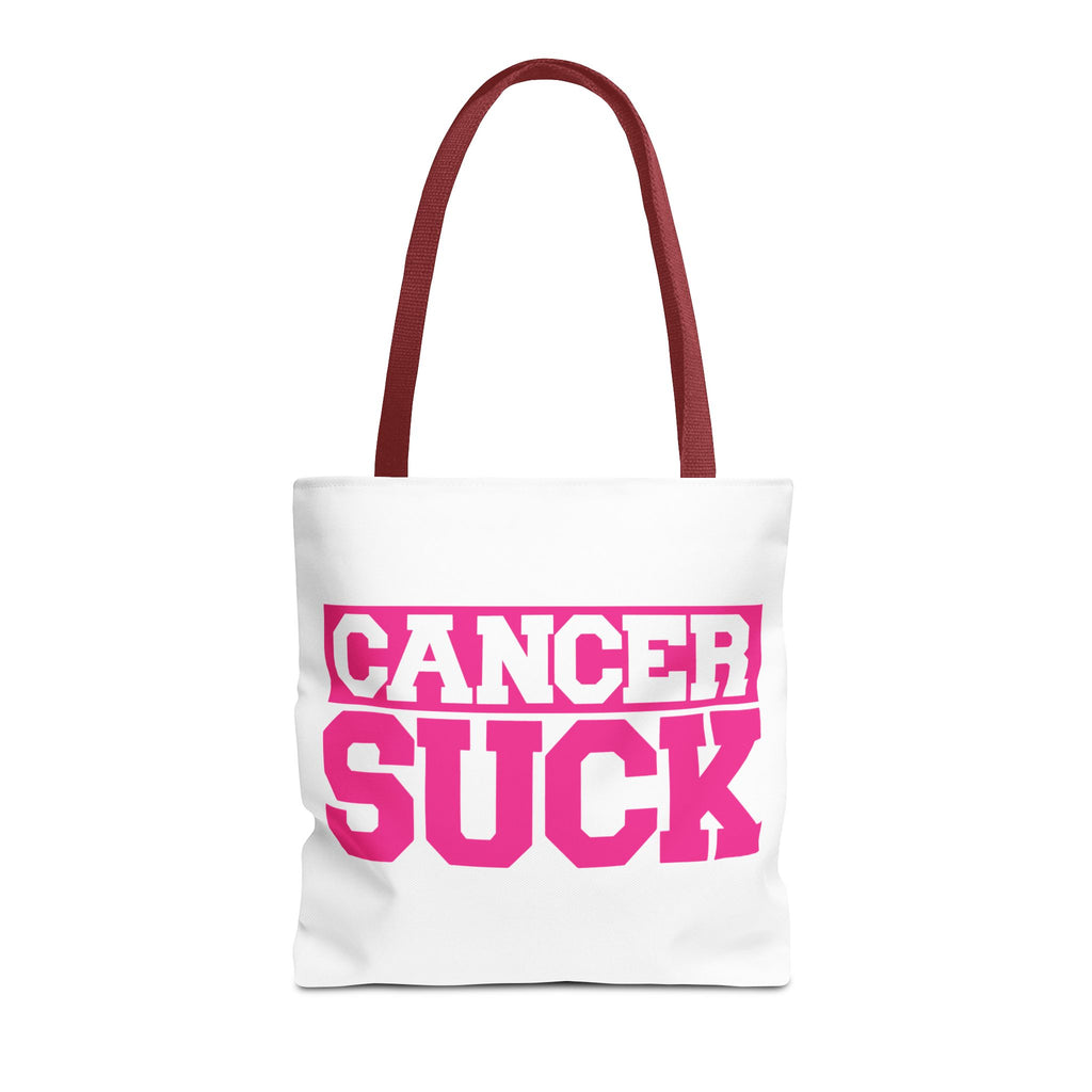 Cancer Suck Pink Awareness Tote Bag