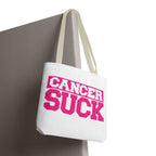 Cancer Suck Pink Awareness Tote Bag