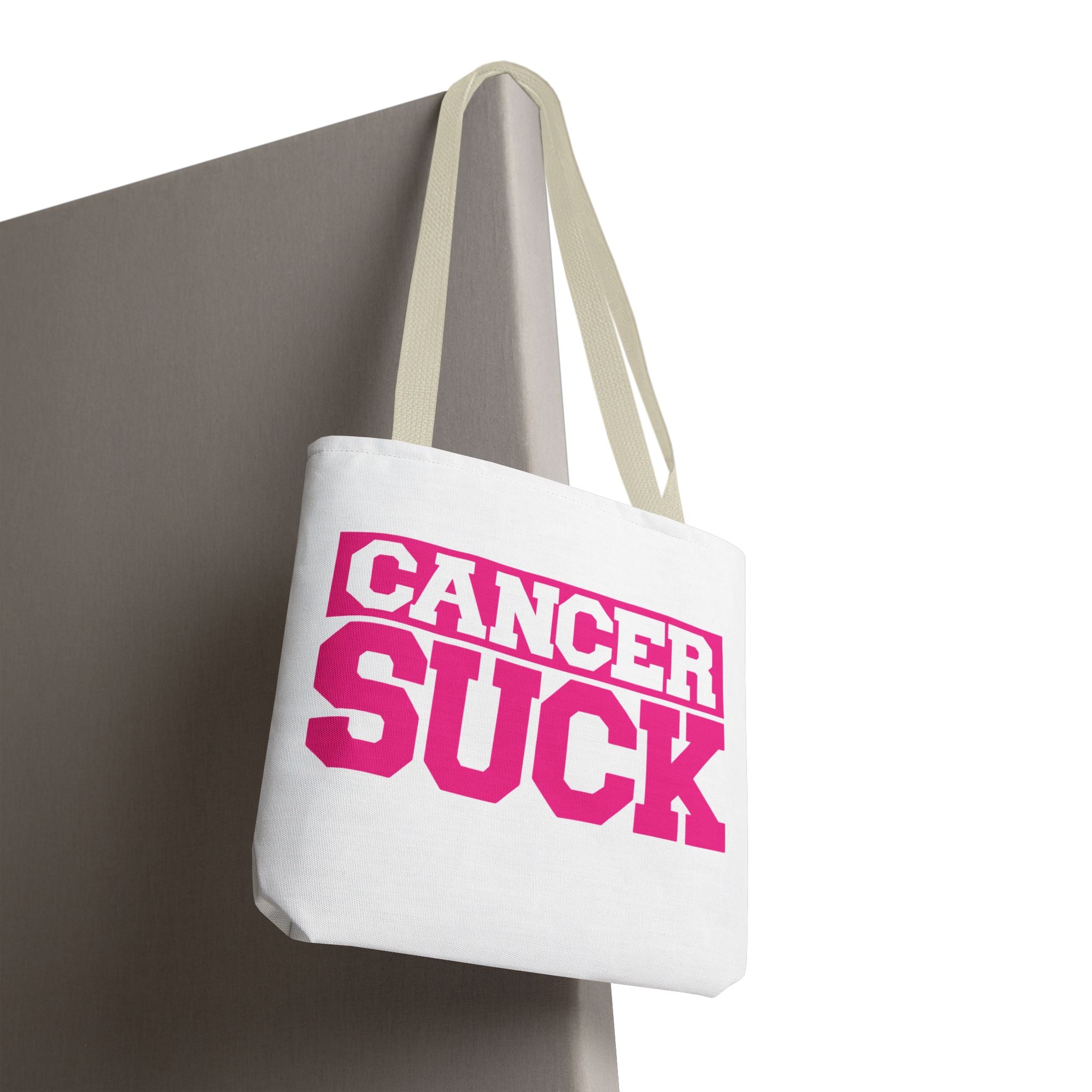 Cancer Suck Pink Awareness Tote Bag