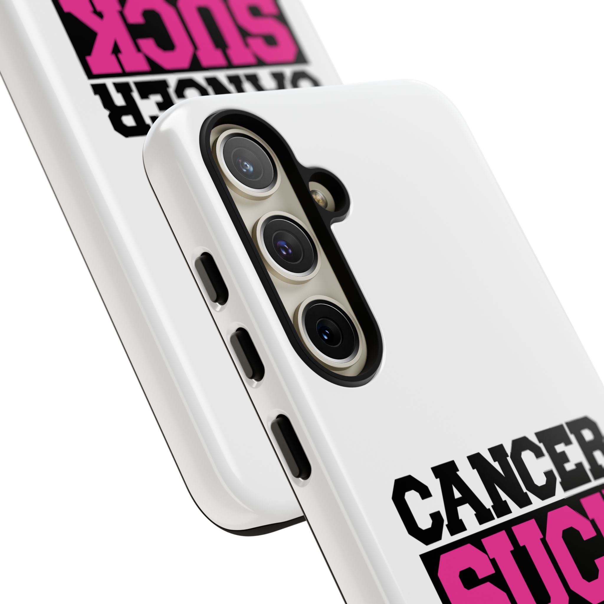 Phone Case — "Cancer Suck" Pink Awareness Tough Case