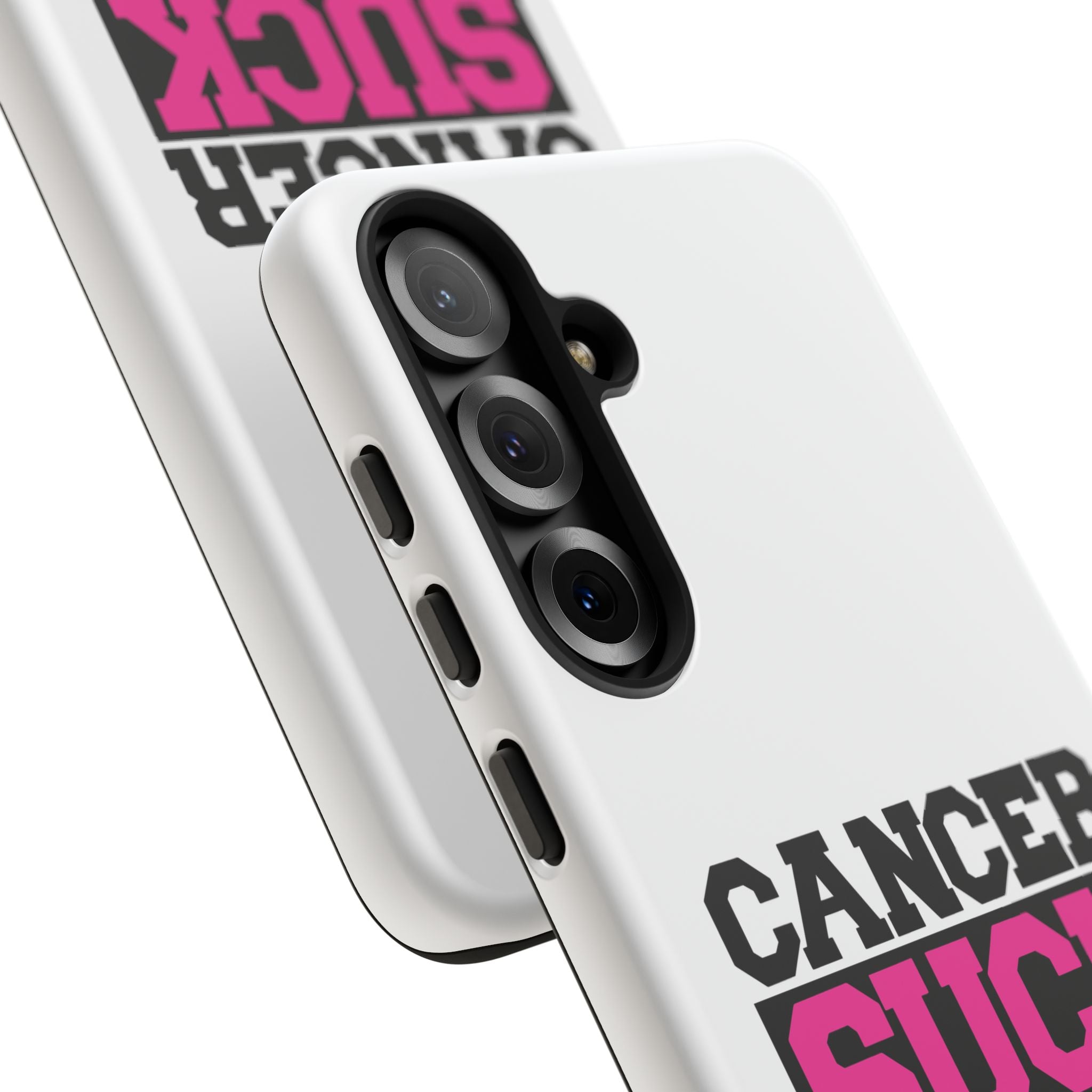 Phone Case — "Cancer Suck" Pink Awareness Tough Case
