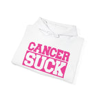 Cancer Suck Hoodie — Bold Pink Breast Cancer Awareness Sweatshirt