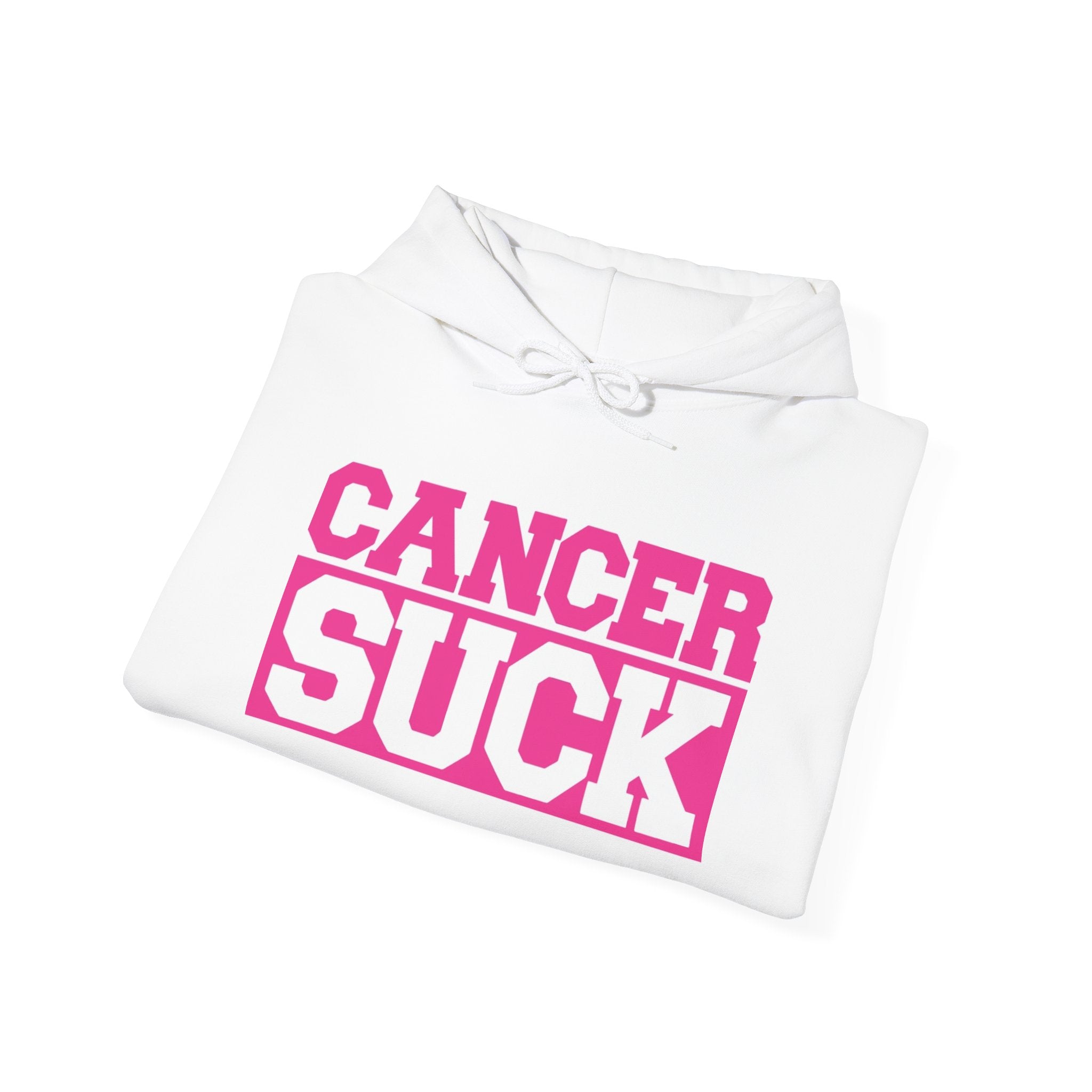Cancer Suck Hoodie — Bold Pink Breast Cancer Awareness Sweatshirt