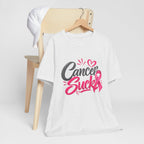 Breast Cancer Awareness Tee — "Cancer Sucks" Pink Ribbon Shirt