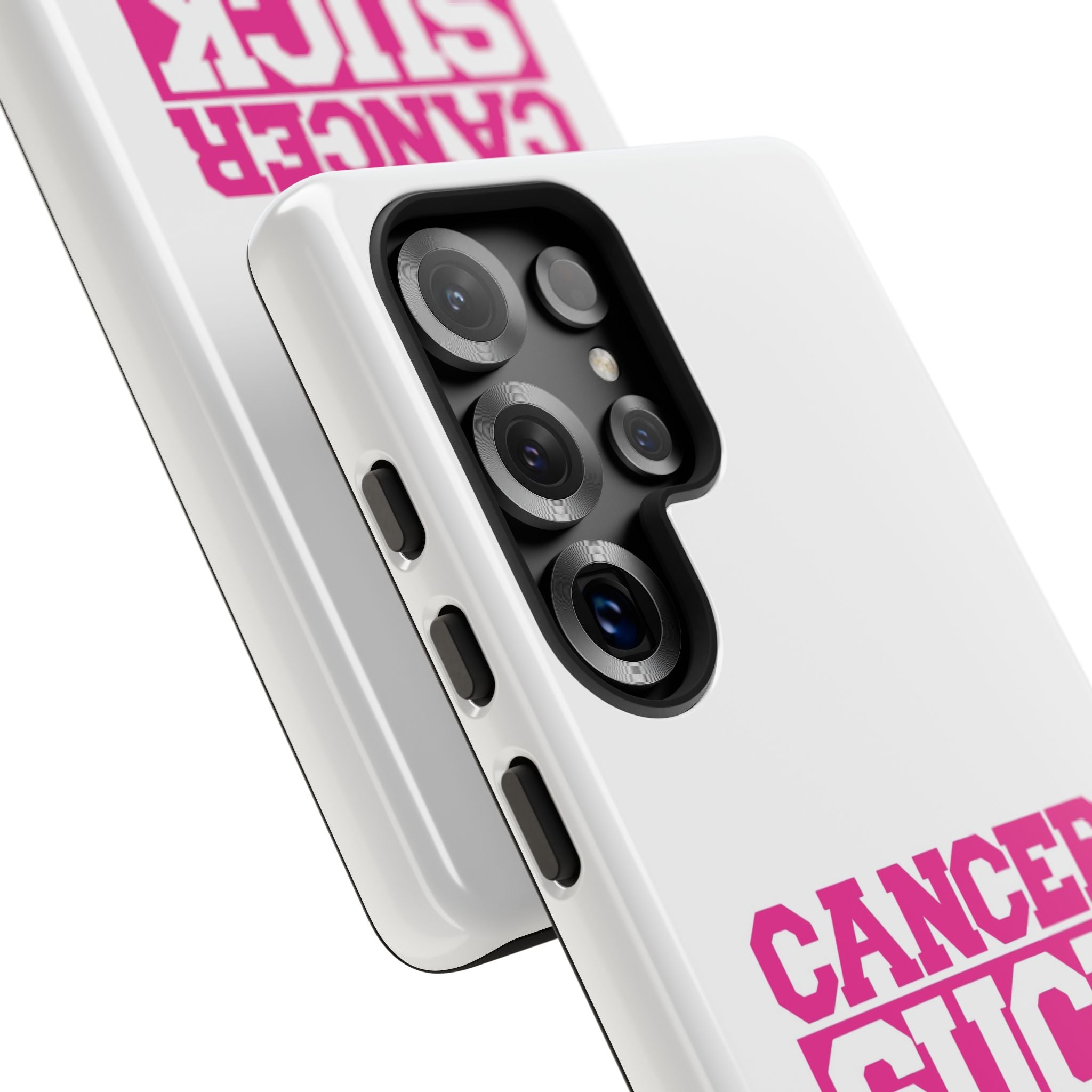 Phone Case — "CANCER SUCK" Pink Awareness Tough Case