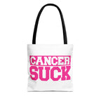 Cancer Suck Pink Awareness Tote Bag
