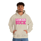 Cancer Suck Hoodie — Bold Pink Cancer Awareness Pullover