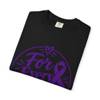 For Every Fighter T-Shirt — Cancer Awareness Purple Ribbon Support Tee