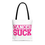 Cancer Suck Pink Awareness Tote Bag