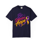 Be Someone's Hope T-Shirt — Purple & Gold Awareness Ribbon Tee