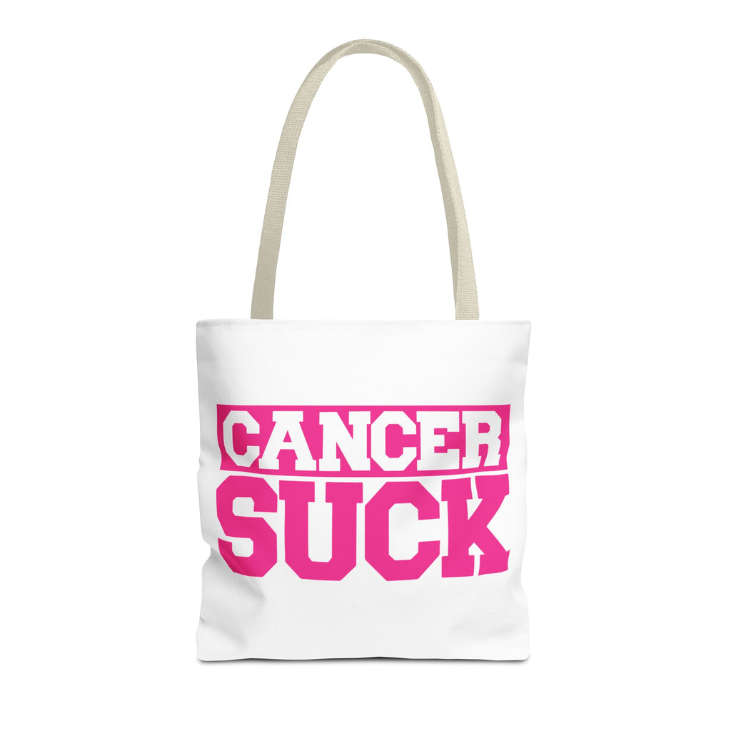 Cancer Suck Pink Awareness Tote Bag