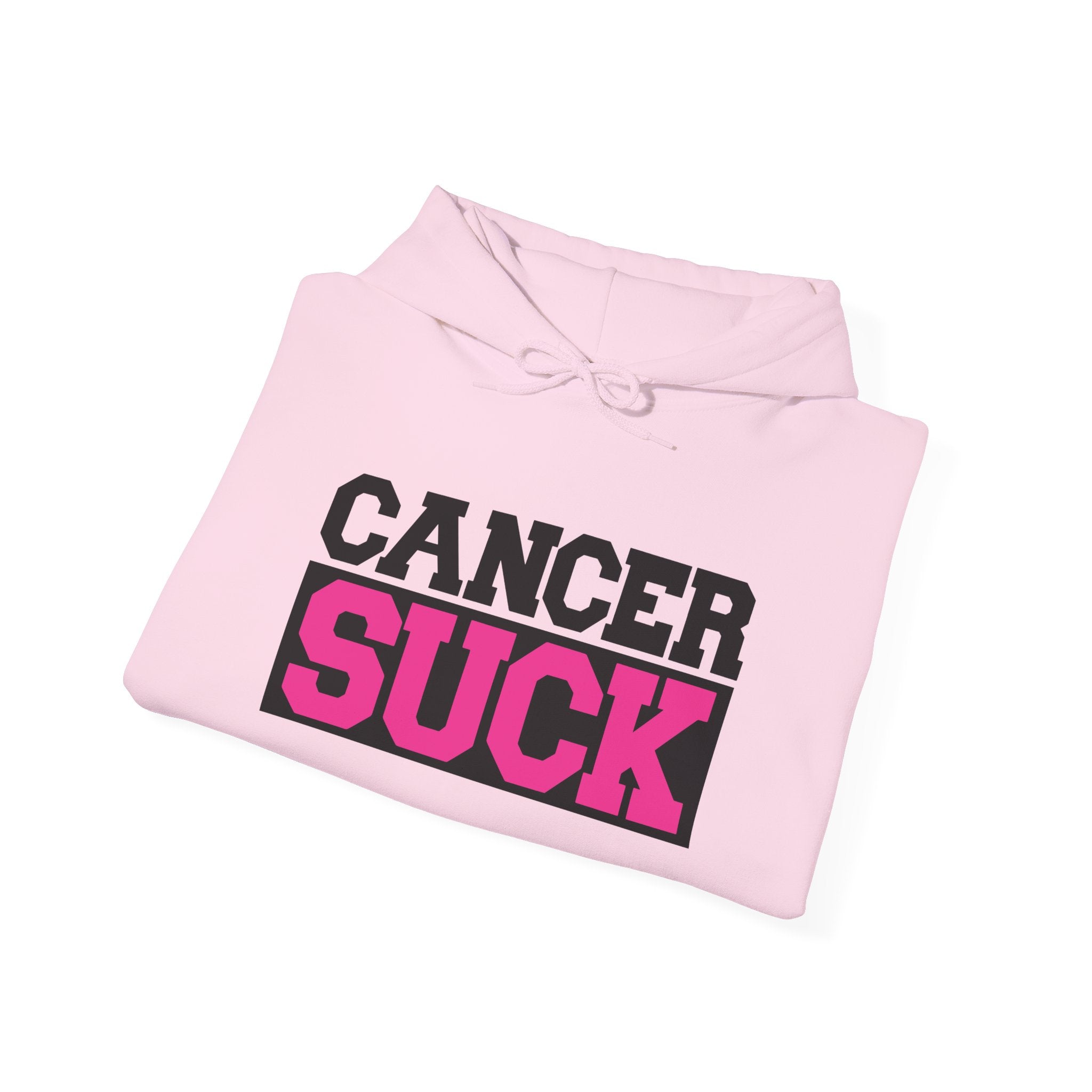 Cancer Suck Hoodie — Pink Awareness Support Pullover