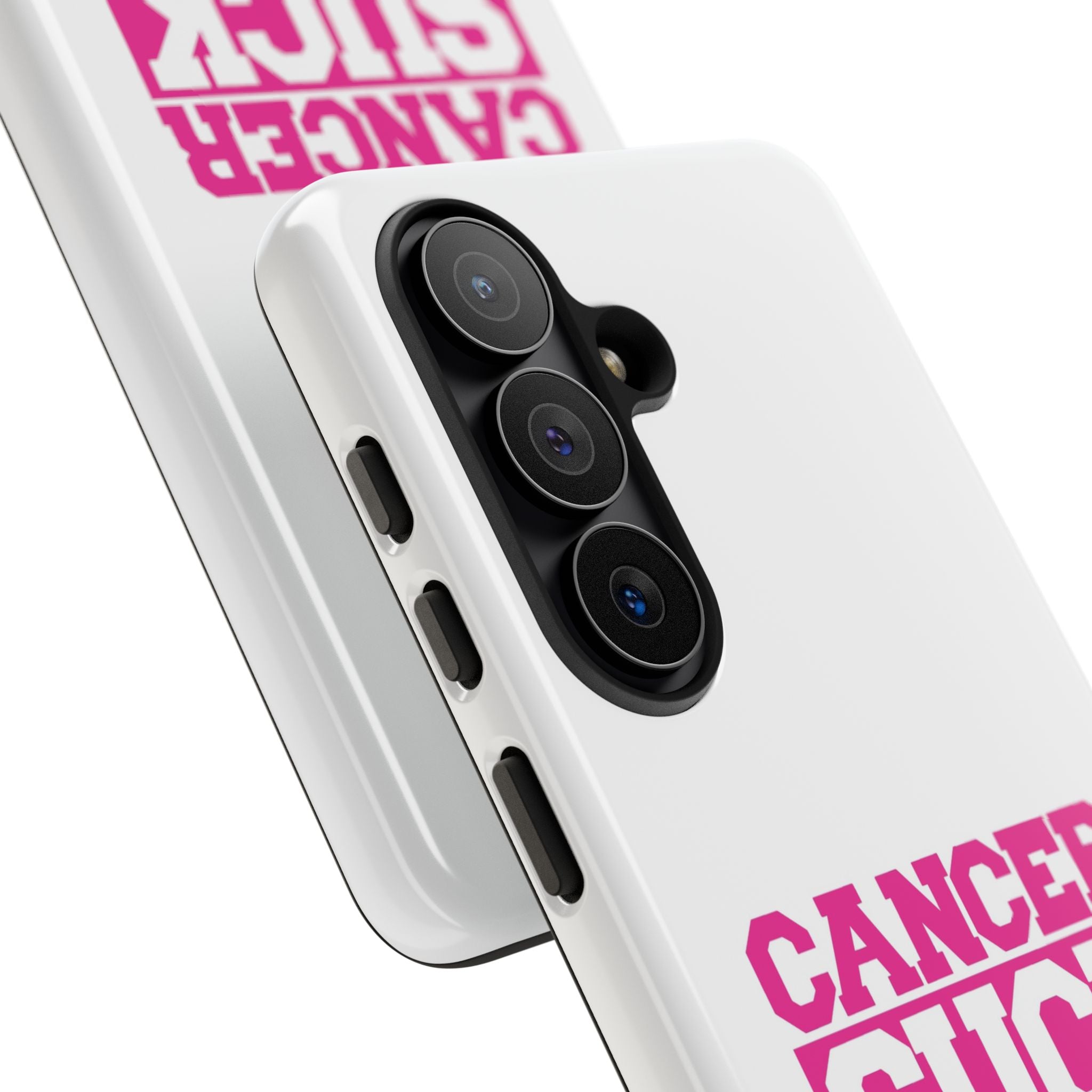 Phone Case — "CANCER SUCK" Pink Awareness Tough Case