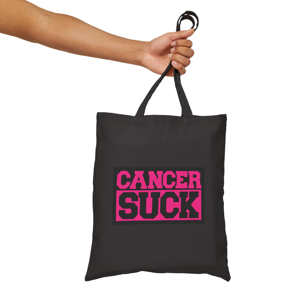 Cancer Suck Canvas Tote — Pink Advocacy Reusable Bag