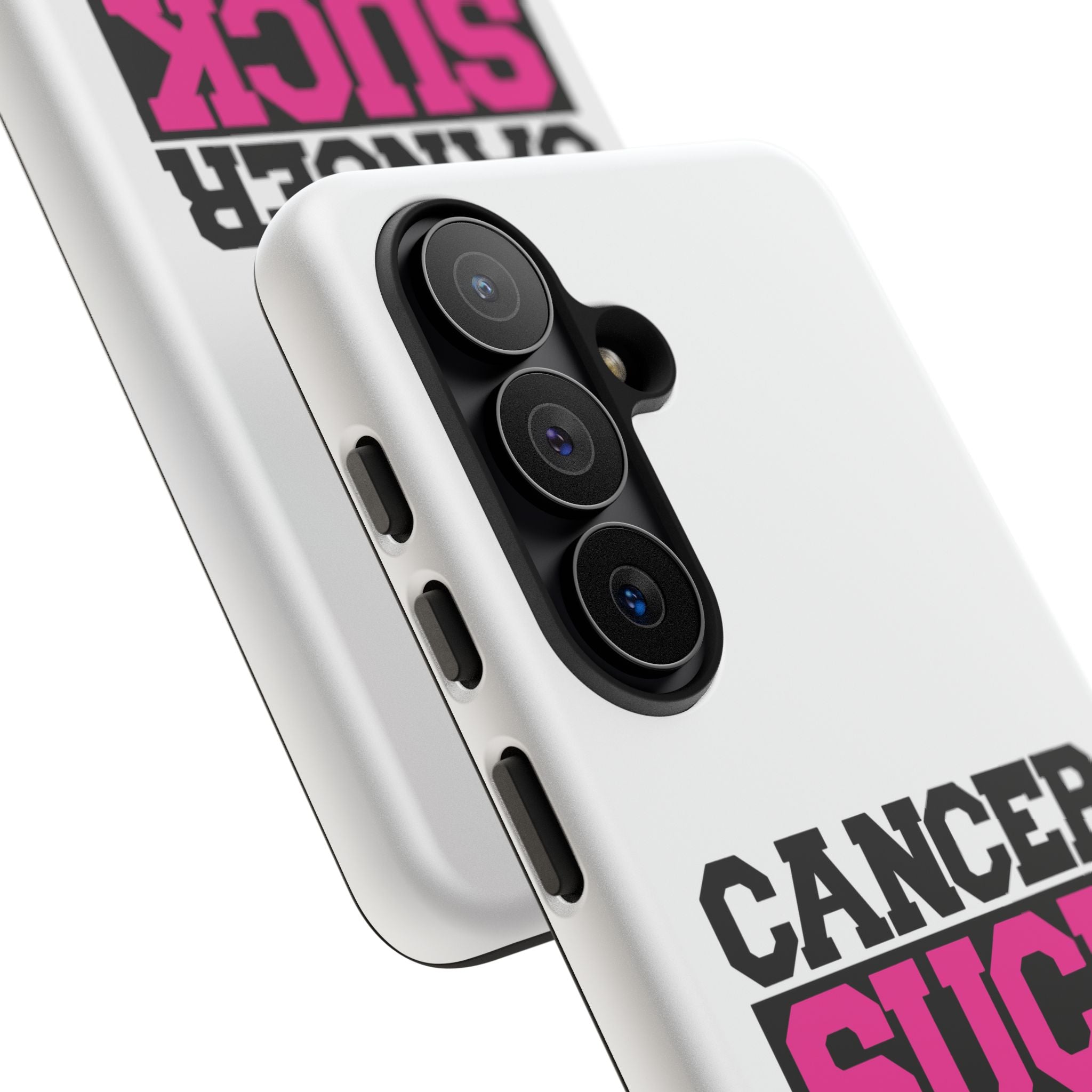 Phone Case — "Cancer Suck" Pink Awareness Tough Case