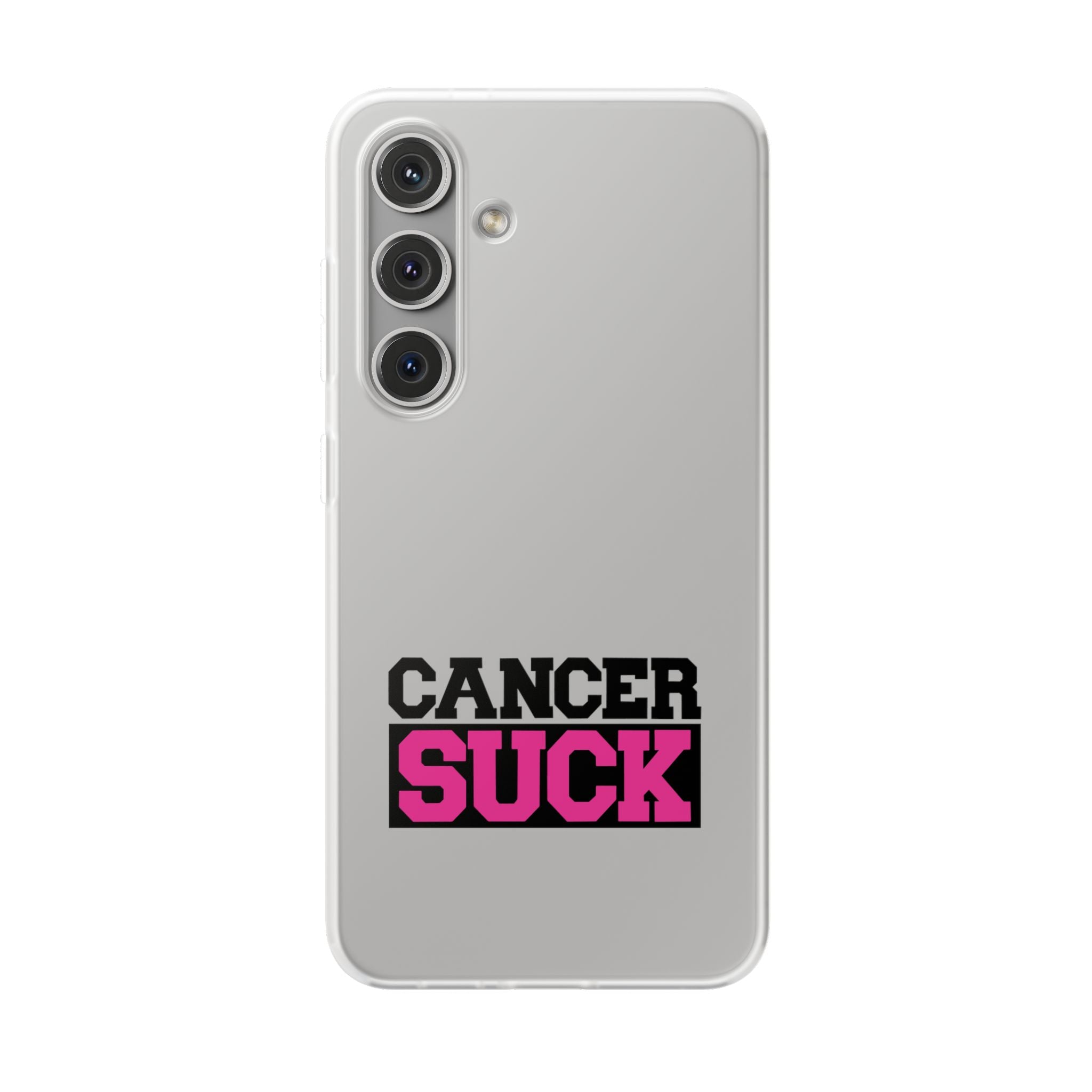 Phone Case — "Cancer Suck" Bold Awareness Slim Flexi Case
