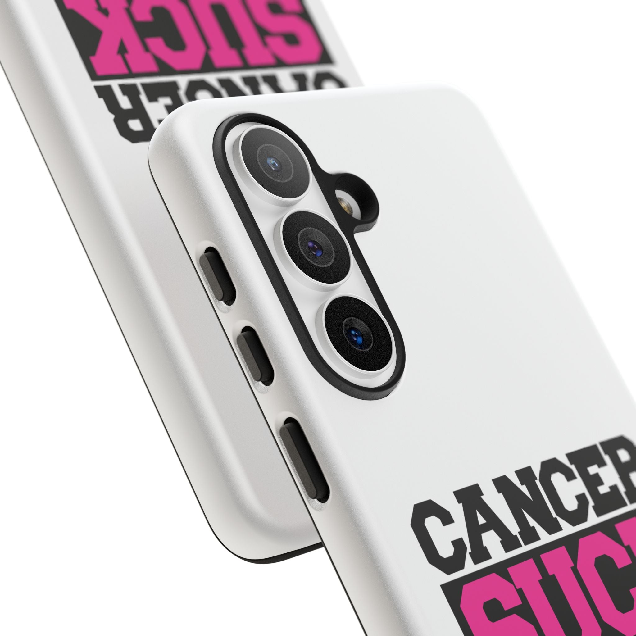 Phone Case — "Cancer Suck" Pink Awareness Tough Case