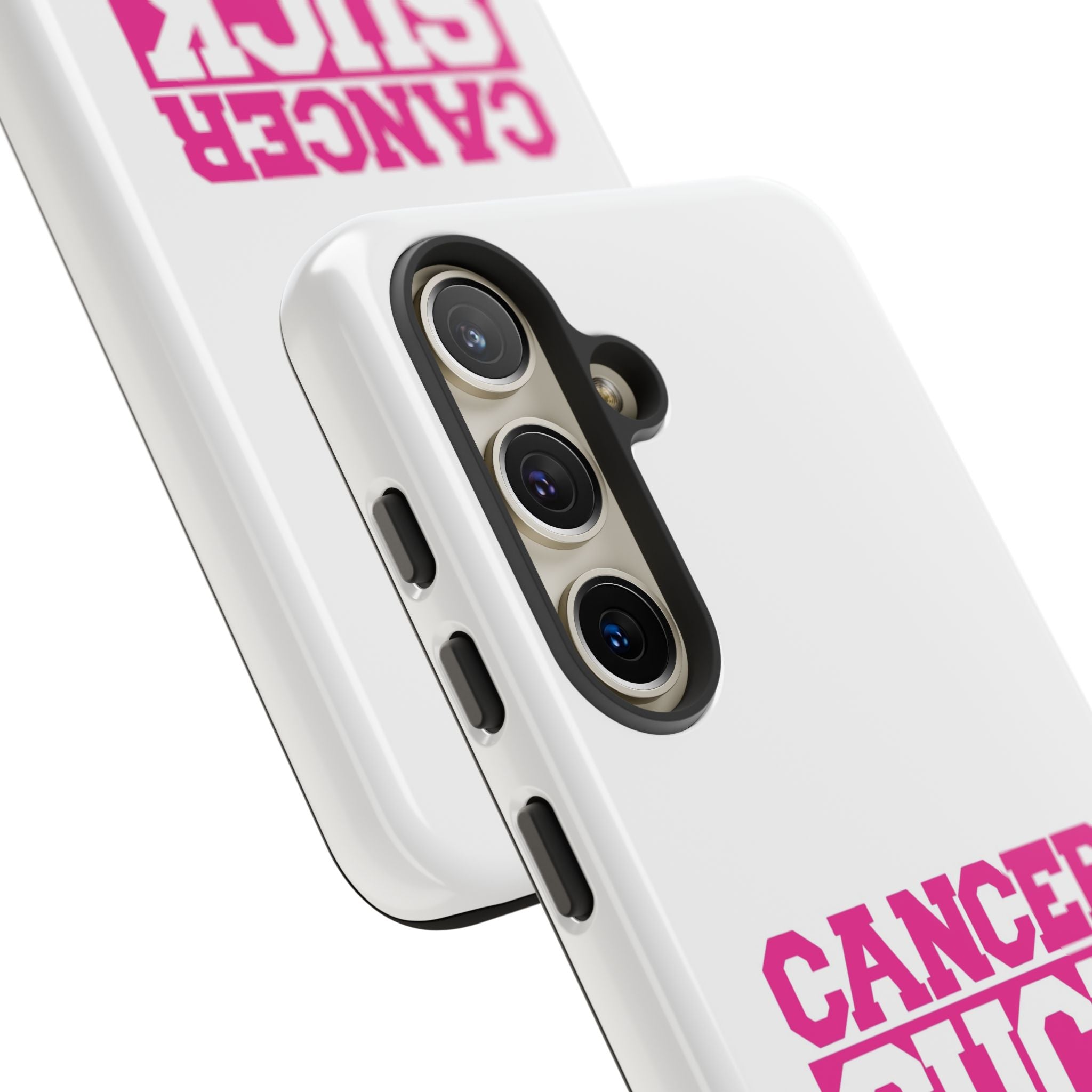 Phone Case — "CANCER SUCK" Pink Awareness Tough Case