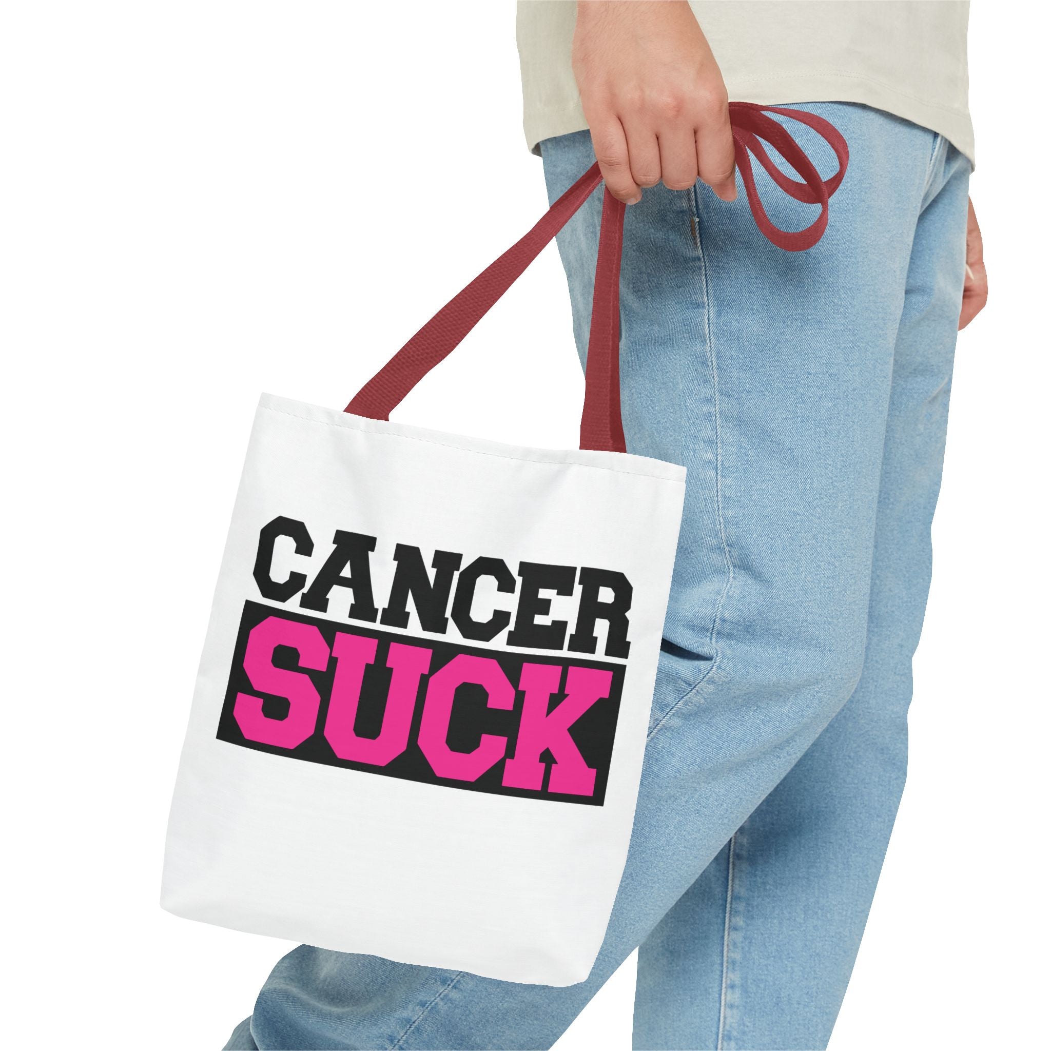 Cancer Suck Pink Awareness Tote