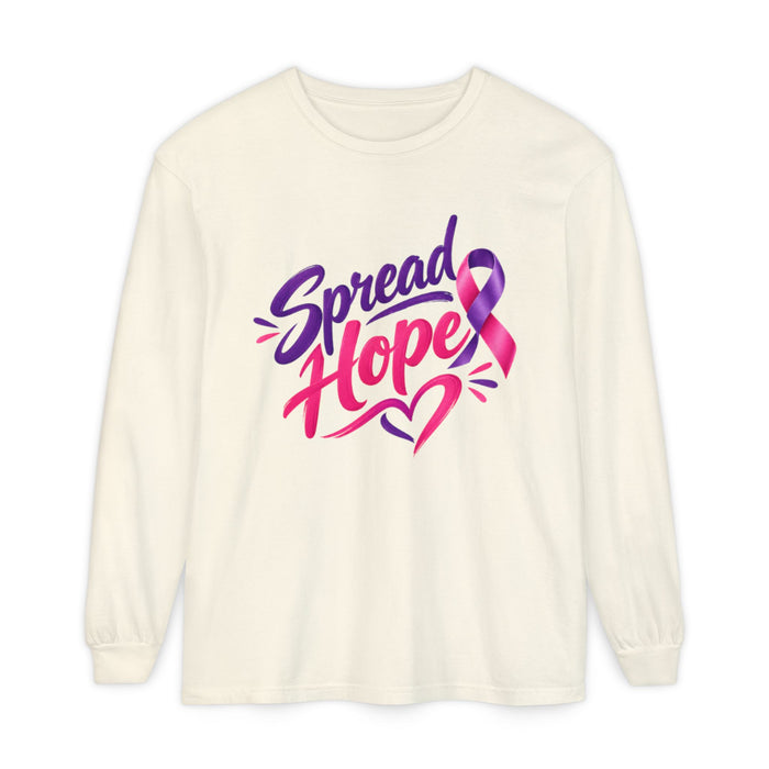 Spread Hope Ribbon Long Sleeve Tee