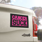 Car Magnet — 'CANCER SUCK' Bold Pink Awareness Magnetic Sign