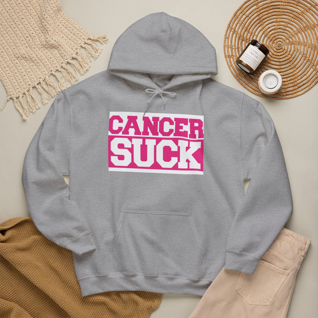 Cancer Suck Hoodie — Bold Pink Breast Cancer Awareness Sweatshirt