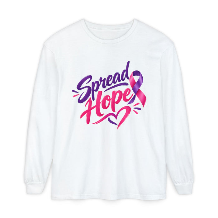 Spread Hope Ribbon Long Sleeve Tee