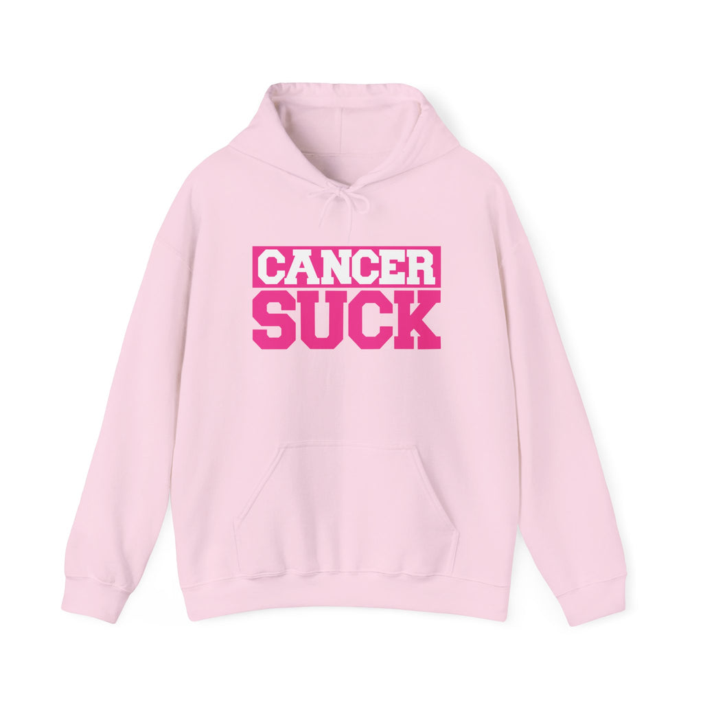 Cancer Suck Hoodie — Bold Pink Cancer Awareness Pullover