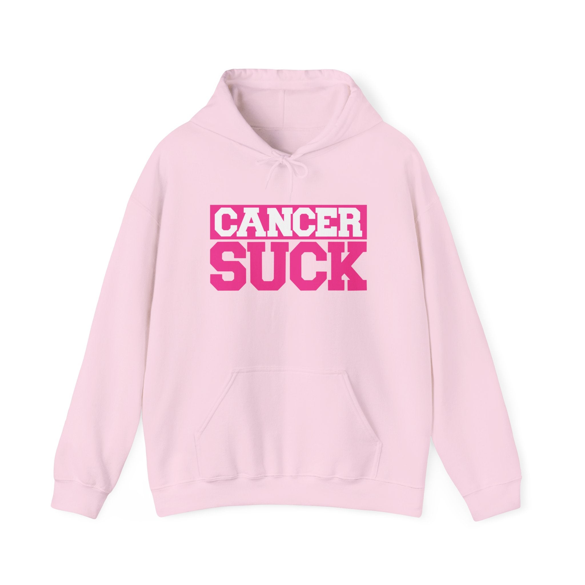 Cancer Suck Hoodie — Bold Pink Cancer Awareness Pullover