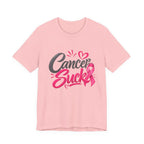 Breast Cancer Awareness Tee — "Cancer Sucks" Pink Ribbon Shirt