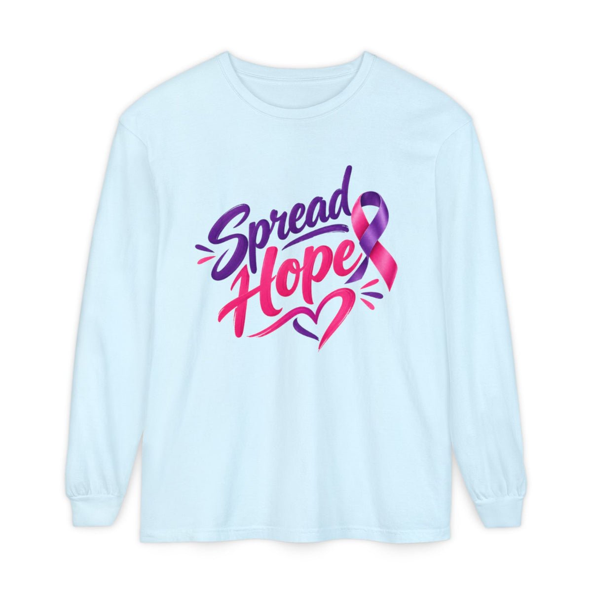 Spread Hope Ribbon Long Sleeve Tee