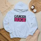 Cancer Suck Hoodie — Pink Awareness Support Pullover