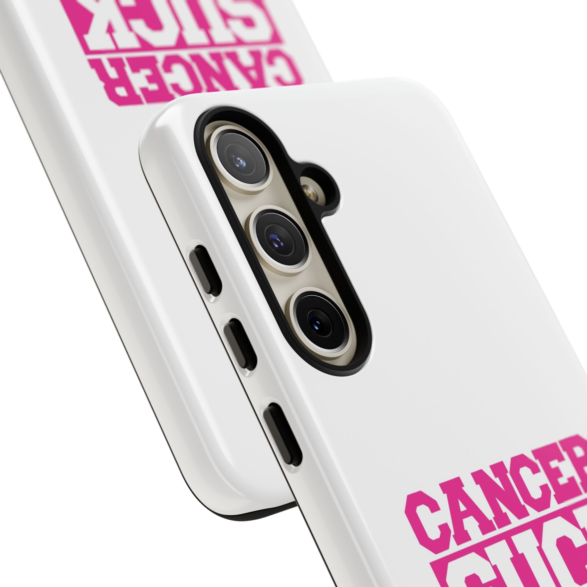 Phone Case — "CANCER SUCK" Pink Awareness Tough Case