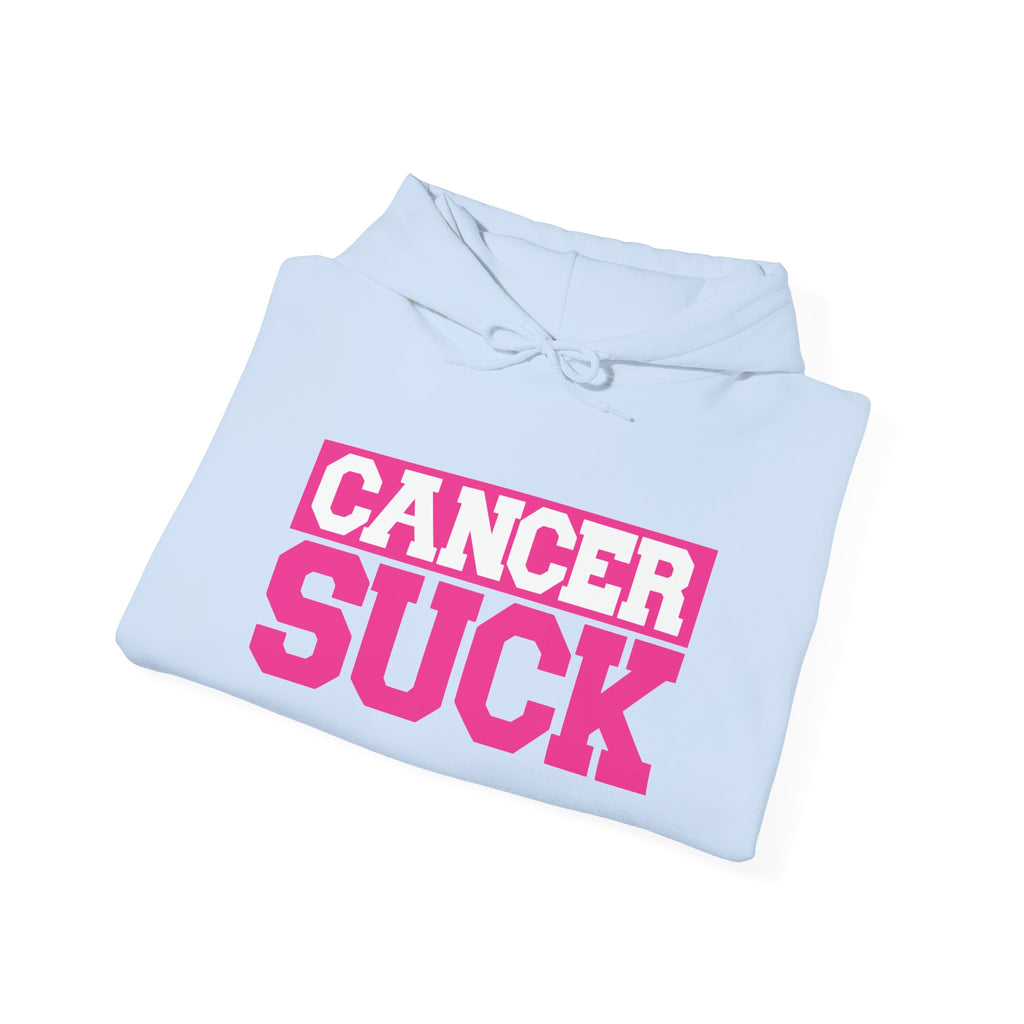 Cancer Suck Hoodie — Bold Pink Cancer Awareness Pullover