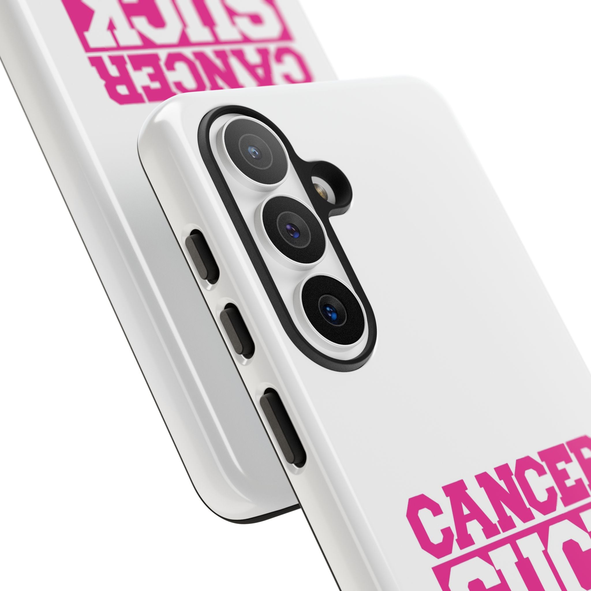 Phone Case — "CANCER SUCK" Pink Awareness Tough Case