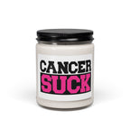 Cancer Suck Soy Candle — 9oz Scented Awareness Candle