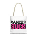 Cancer Suck Pink Awareness Tote