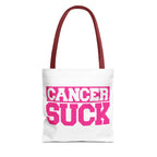 Cancer Suck Pink Awareness Tote Bag