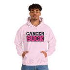 Cancer Suck Hoodie — Pink Awareness Support Pullover